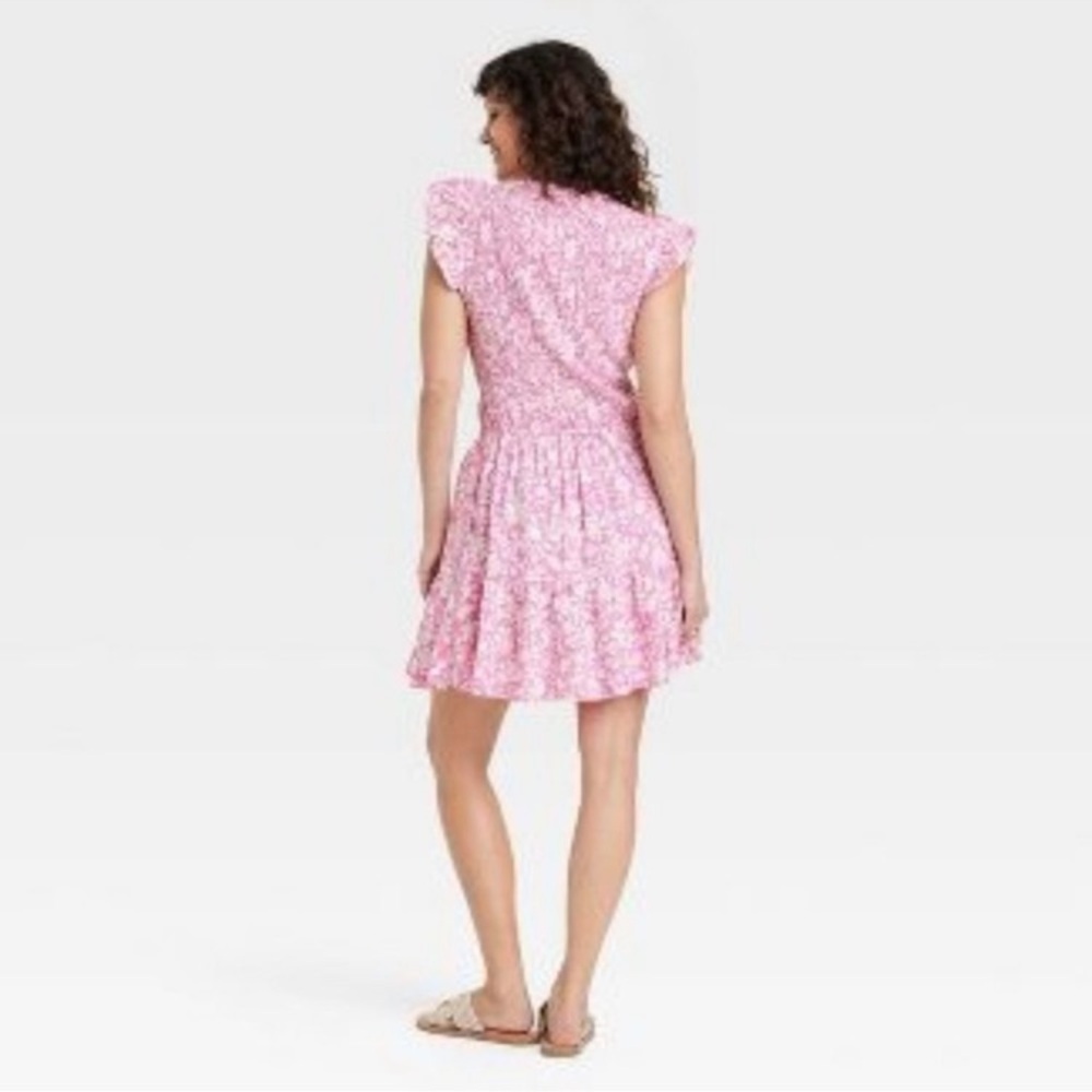 Universal Thread Ruffle Short Sleeve Smocked Dres… - image 2